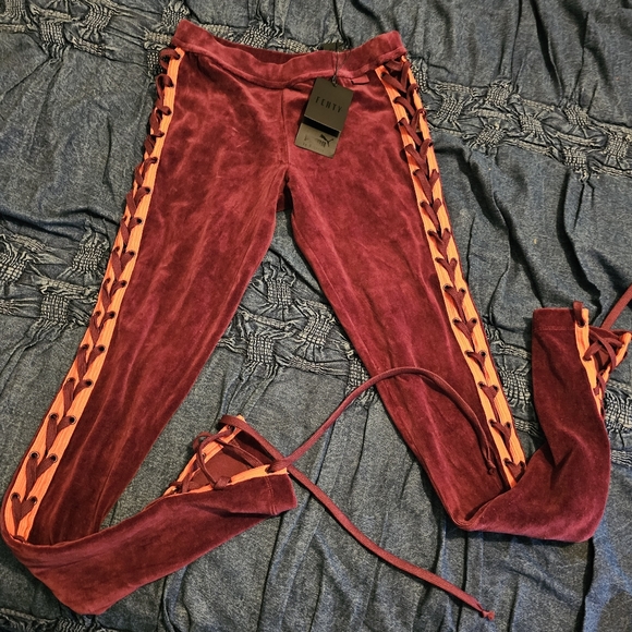 Puma X FENTY Velour Lacing Tights - Picture 3 of 7